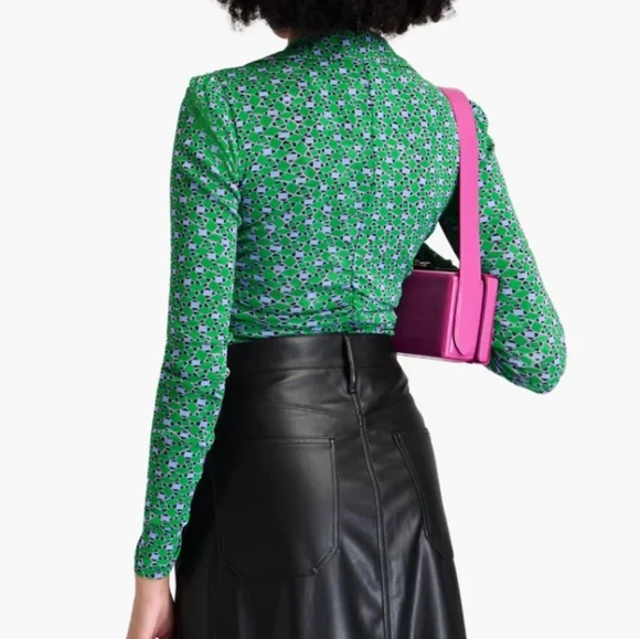 DVF Reversible Ruched Top - Picture 4 of 6